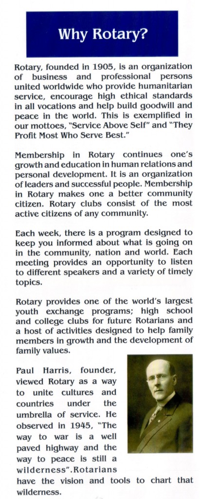 Crystal River Rotary Brochure